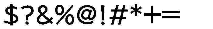 Takanewroman-kaku Medium Font OTHER CHARS