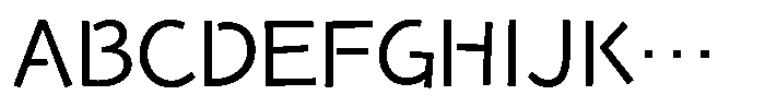Takanewroman-kaku Regular Font UPPERCASE