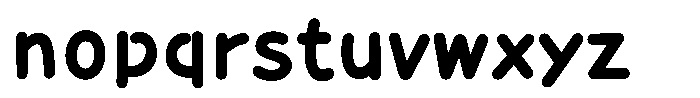 Takanewroman-maru Bold Font LOWERCASE