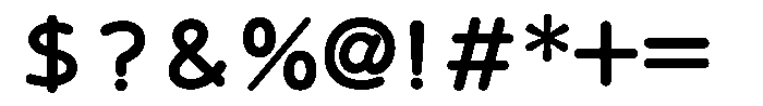 Takanewroman-maru DemiBold Font OTHER CHARS
