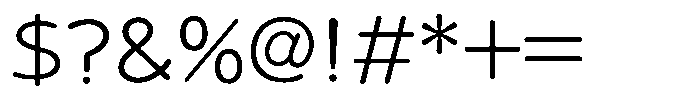 Takanewroman-maru Light Font OTHER CHARS