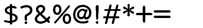 Takanewroman-maru Medium Font OTHER CHARS