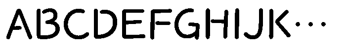 Takanewroman-maru Medium Font UPPERCASE