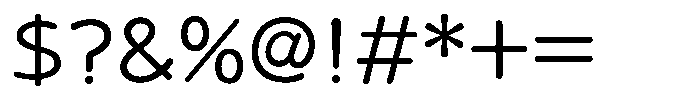 Takanewroman-maru Regular Font OTHER CHARS