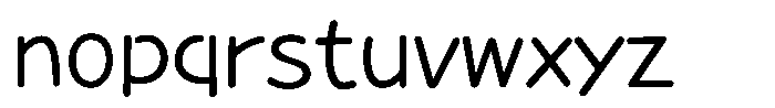 Takanewroman-maru Regular Font LOWERCASE