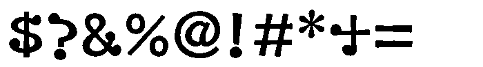 Takaotoka Regular Font OTHER CHARS