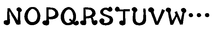 Takaotoka Regular Font UPPERCASE