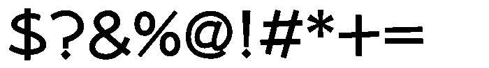Takapokki-kaku DemiBold Font OTHER CHARS