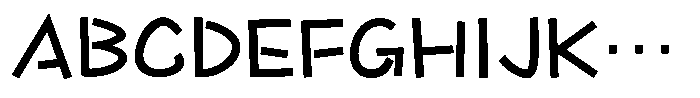 Takapokki-kaku DemiBold Font UPPERCASE