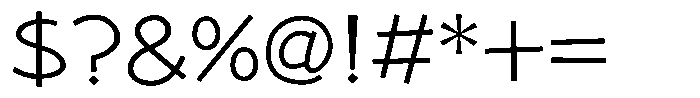 Takapokki-kaku Light Font OTHER CHARS