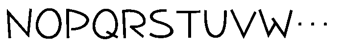 Takapokki-kaku Light Font UPPERCASE