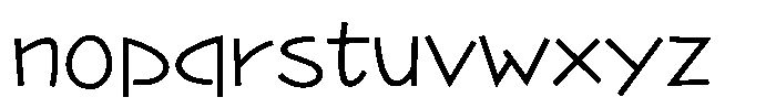 Takapokki-kaku Light Font LOWERCASE