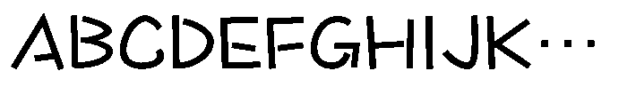 Takapokki-kaku Medium Font UPPERCASE