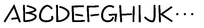 Takapokki-kaku Regular Font UPPERCASE