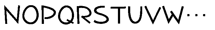 Takapokki-kaku Regular Font UPPERCASE