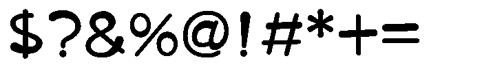 Takapuchin Bold Font OTHER CHARS