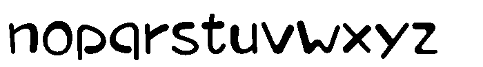Takapuchin Bold Font LOWERCASE