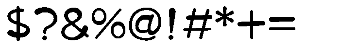 Takapuchin DemiBold Font OTHER CHARS