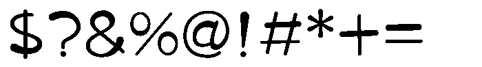 Takapuchin Medium Font OTHER CHARS