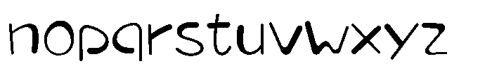 Takapuchin Regular Font LOWERCASE