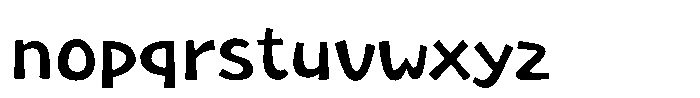 Takarakumaru Regular Font LOWERCASE