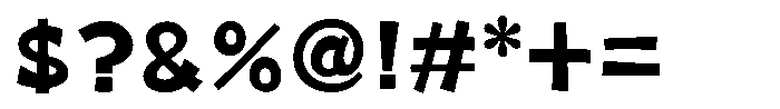 Takaranman-kaku Bold Font OTHER CHARS