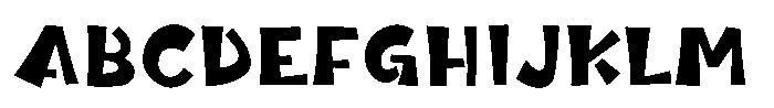 Takaranman-kaku Bold Font UPPERCASE