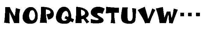 Takaranman-kaku Bold Font UPPERCASE