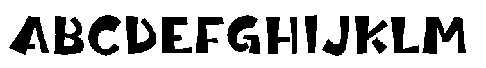 Takaranman-kaku DemiBold Font UPPERCASE