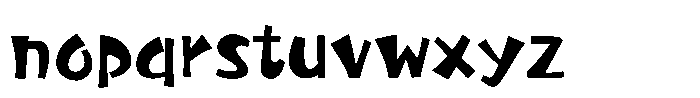 Takaranman-kaku DemiBold Font LOWERCASE
