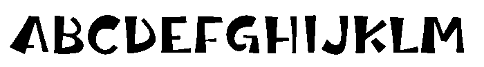 Takaranman-kaku Regular Font UPPERCASE