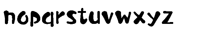 Takaranman-maru DemiBold Font LOWERCASE