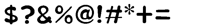 Takaranman-maru Medium Font OTHER CHARS