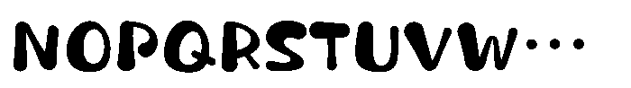 Takaranman-maru Medium Font UPPERCASE