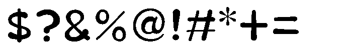 Takaranman-maru Regular Font OTHER CHARS