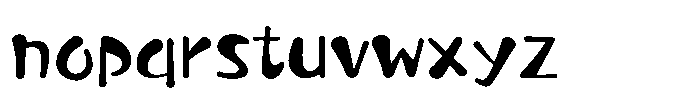 Takaranman-maru Regular Font LOWERCASE