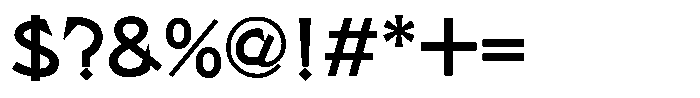 Takarizumu-kaku DemiBold Font OTHER CHARS