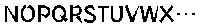Takarizumu-kaku Medium Font UPPERCASE