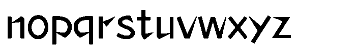 Takarizumu-kaku Medium Font LOWERCASE