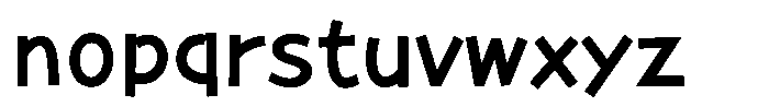 Takaroman DemiBold Font LOWERCASE