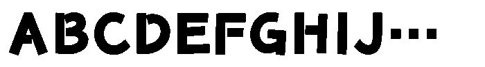 Takaroman Heavy Font UPPERCASE