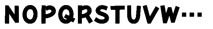 Takaroman Heavy Font UPPERCASE