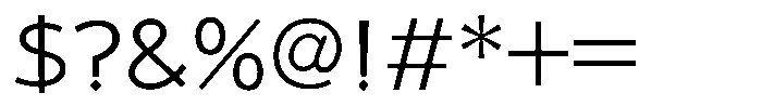 Takaroman Light Font OTHER CHARS