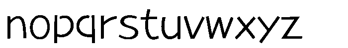 Takaroman Light Font LOWERCASE