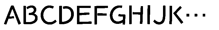 Takaroman Medium Font UPPERCASE