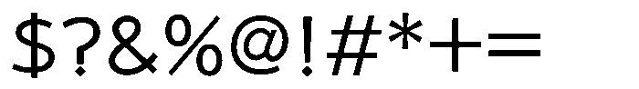 Takaroman Regular Font OTHER CHARS