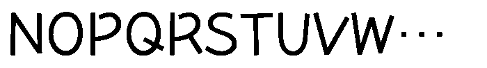 Takaroman Regular Font UPPERCASE