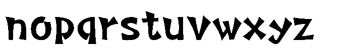 Takasapporo-kaku DemiBold Font LOWERCASE