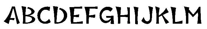 Takasapporo-kaku Regular Font UPPERCASE