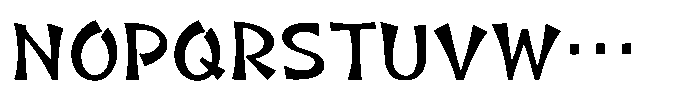 Takasapporo-kaku Regular Font UPPERCASE